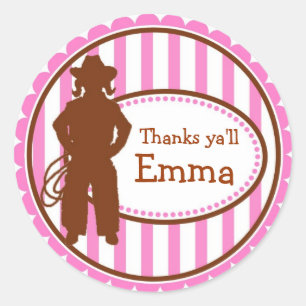 Pegatinas de Cowboy Wild West Birthday