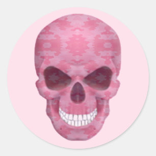 Pegatinas de cráneo de camuflaje rosado