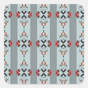 Pegatinas de cráneos y arañas