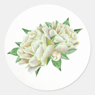 Pegatinas de Cream Peony