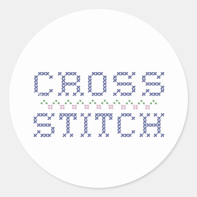 Pegatinas de Cross Stitch (Anverso)