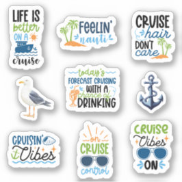 Pegatinas de crucero divertidos