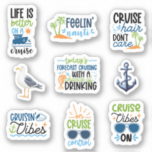Pegatinas de crucero divertidos