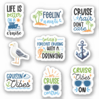 Pegatinas de crucero divertidos