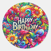 Pegatinas de cumpleaños