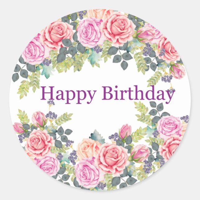 Pegatinas de cumpleaños (Anverso)