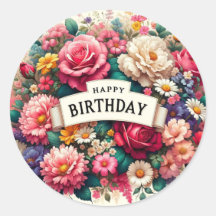 Pegatinas de cumpleaños