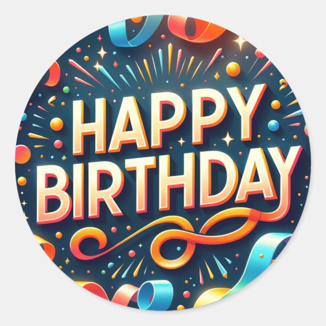 pegatinas de cumpleaños (Anverso)