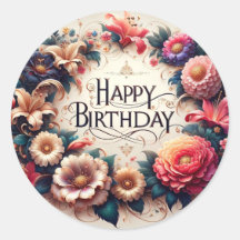 Pegatinas de cumpleaños