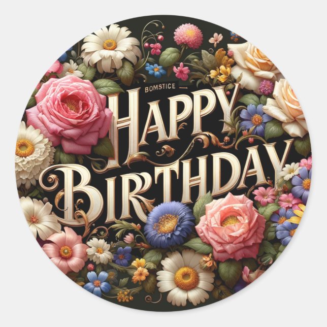 Pegatinas de cumpleaños (Anverso)