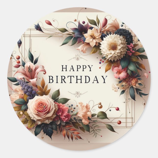 Pegatinas de cumpleaños (Anverso)