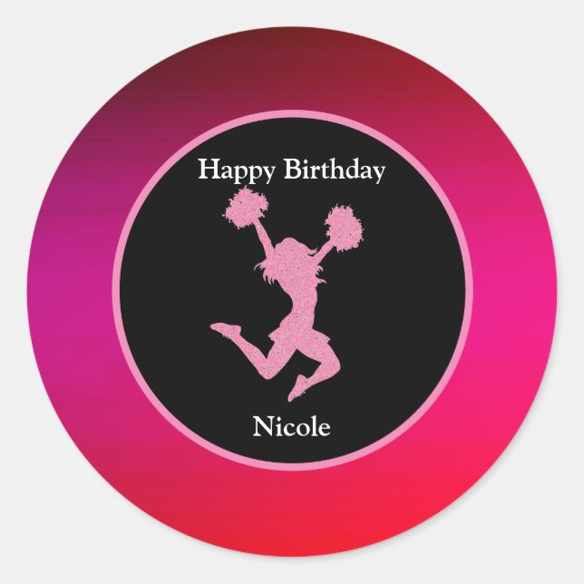 Pegatinas de cumpleaños animadores (Anverso)