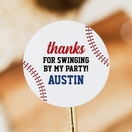 Pegatinas de cumpleaños de béisbol