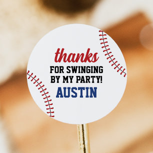 Pegatinas de cumpleaños de béisbol