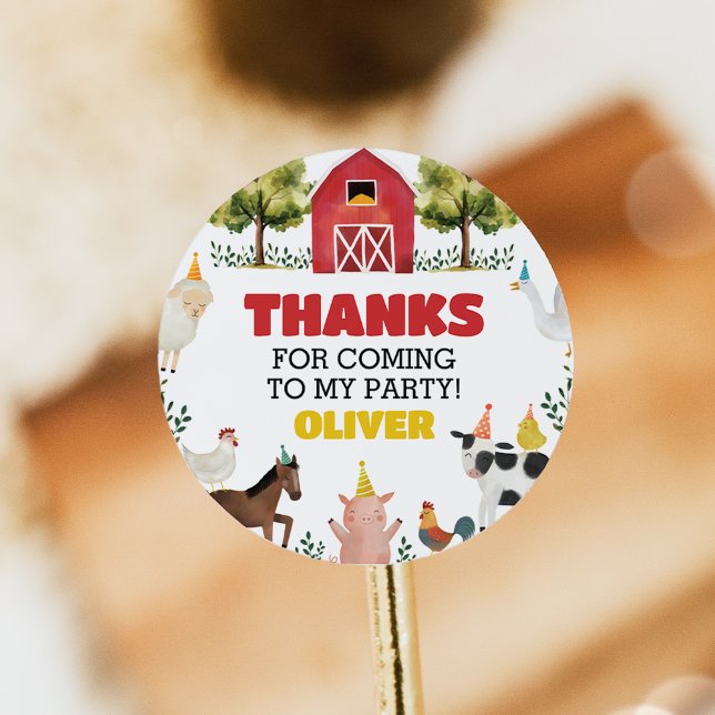 Pegatinas de cumpleaños de granja (Subido por el creador)