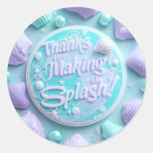 Pegatinas de cumpleaños de la sirena moderna - Gra