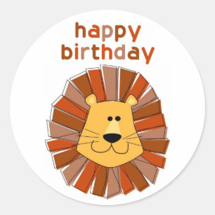 Pegatinas de cumpleaños de León