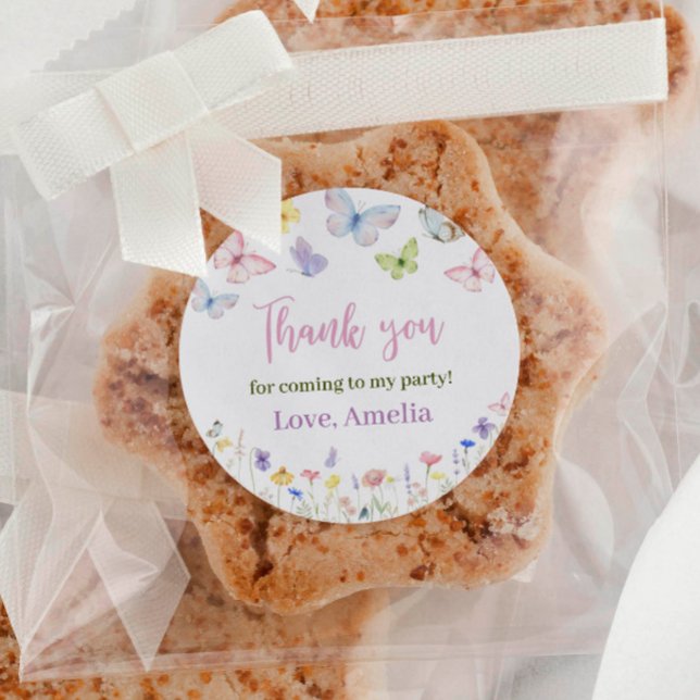 Pegatinas de cumpleaños de mariposa silvestre (Subido por el creador)