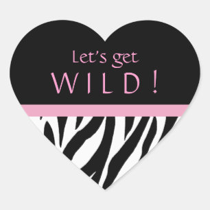 Pegatinas de cumpleaños de moda Zebra