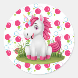 Pegatinas de cumpleaños de Unicornio