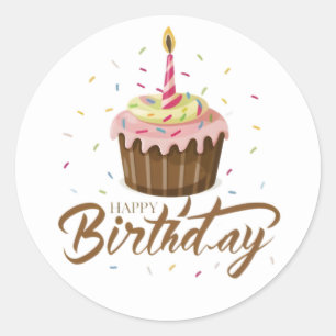 Pegatinas de cumpleaños divertidos
