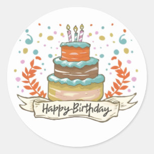 Pegatinas de cumpleaños divertidos
