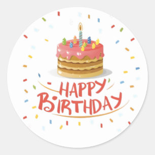 Pegatinas de cumpleaños divertidos
