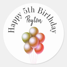 Pegatinas de cumpleaños felices