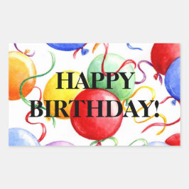 Pegatinas de cumpleaños felices globos de cumpleañ