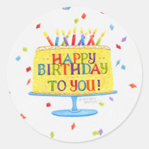 Pegatinas De Cumpleaños Feliz Cumpleaños Para Ti