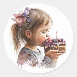 Pegatinas de cumpleaños hermosas