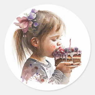 Pegatinas de cumpleaños hermosas
