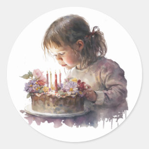 Pegatinas de cumpleaños hermosas