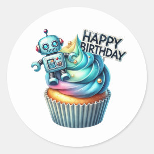 Pegatinas de cumpleaños para cupcakes