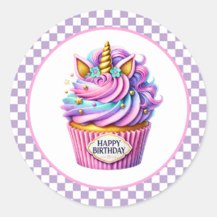 Pegatinas de cumpleaños para cupcakes