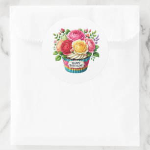 Pegatinas de cumpleaños para cupcakes