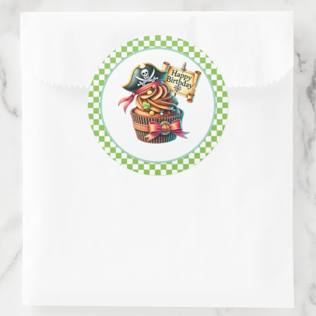 Pegatinas de cumpleaños para cupcakes (Bolso)