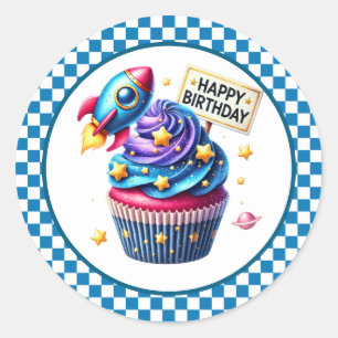 Pegatinas de cumpleaños para cupcakes