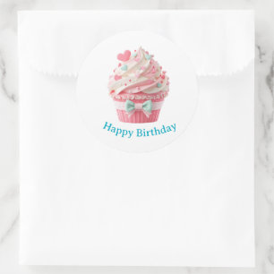 Pegatinas de cumpleaños para cupcakes
