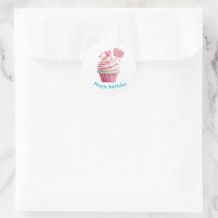 Pegatinas de cumpleaños para cupcakes