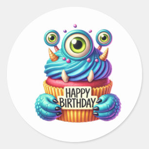 Pegatinas de cumpleaños para cupcakes