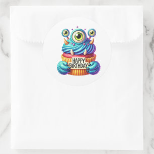 Pegatinas de cumpleaños para cupcakes