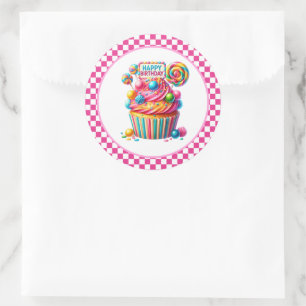 Pegatinas de cumpleaños para cupcakes
