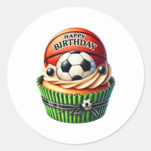 Pegatinas de cumpleaños para cupcakes