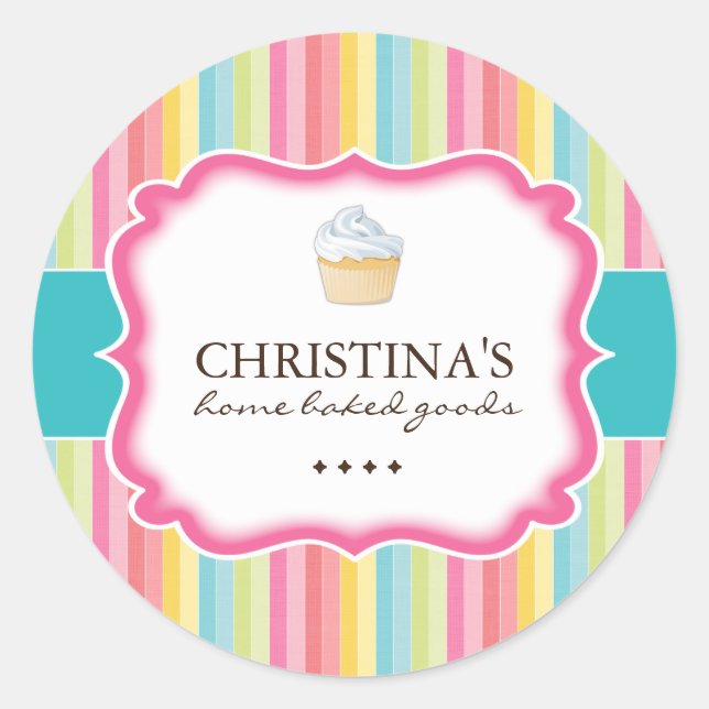 Pegatinas de Cupcake (Anverso)