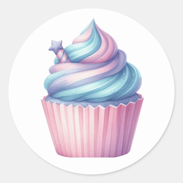 Pegatinas de Cupcake (Anverso)