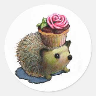 Pegatinas de Cupcake Hedgehogs