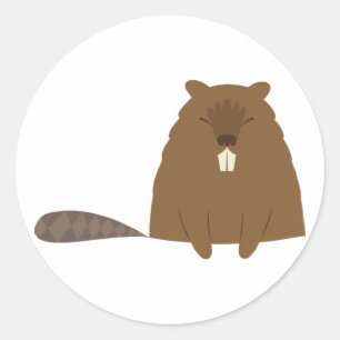 Pegatinas de Cute Beaver