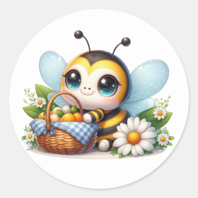 Pegatinas de Cute Bee (Anverso)