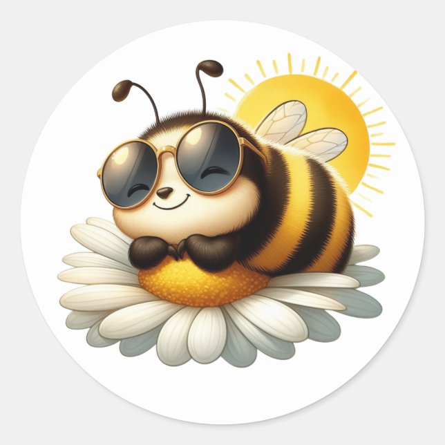 Pegatinas de Cute Bee (Anverso)